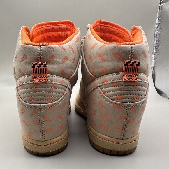 Nike Dunk Sky Hi Hidden Wedge Sneaker Black History Month 586581-200 Women’s 7.5 - Picture 7 of 10